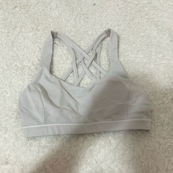 Lululemon athletic Women's Gray and cream Sports Bra - Picture 1 of 8
